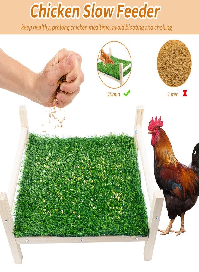FlidRunest Extra-Large Wooden Chicken Toys, Natural Chicken Foraging Bed Toy for Coop, Multifunctional Training Perch Stand and for Poultry Chick, Hens, Rats - Image 3